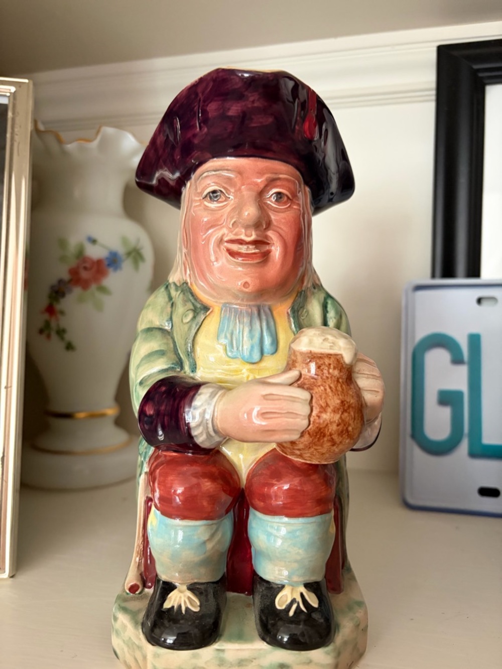 Antique Vintage ceramic Beswick England Toby mug